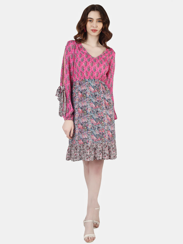 Paperflower backless dress